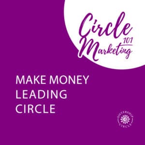 an image of a women making money leading circle