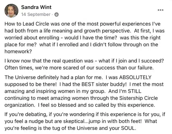 Sandra-Wint_HTLC-Testimonial-FL-FB-Group-600x469